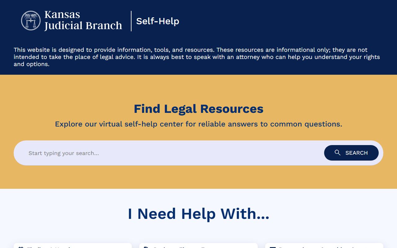 Kansas Judicial Branch self-help page for Sedgwick County probate records